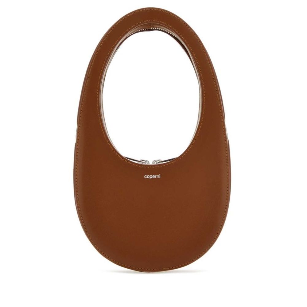 COPERNI Brown Leather Mini Swipe Handbag